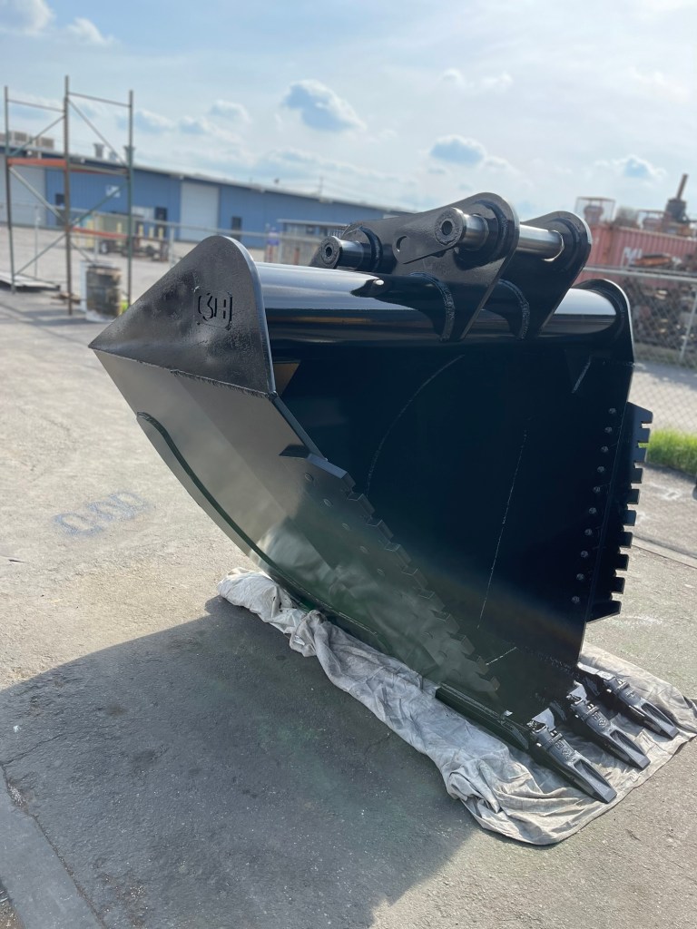 Completed heavy-duty excavator bucket
