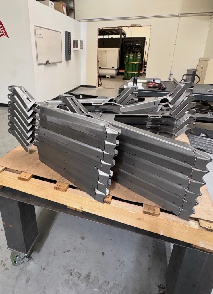 Stack of formed steel channels fabricated by C3H Solutions