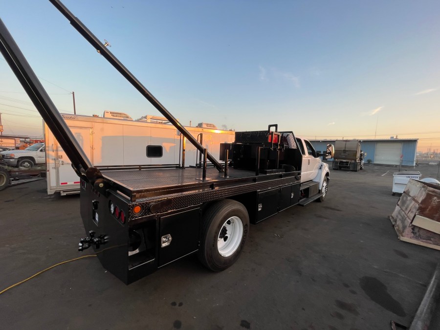 Custom commercial flatbed truck built by C3H