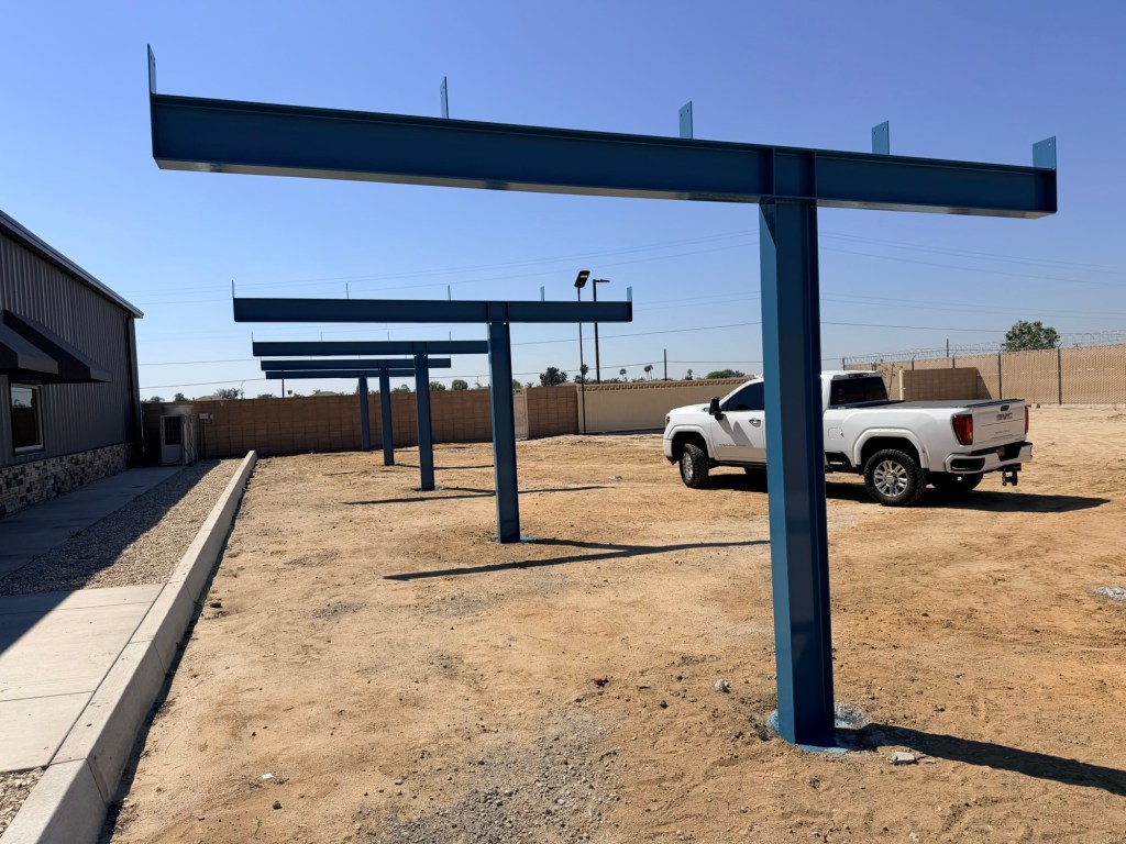 Onsite structural steel framing and installation